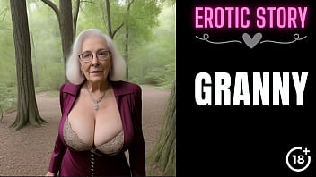 A steamy encounter with a mature step-grandmother in part 1 of a taboo series